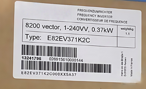 ตัวควบคุมมอเตอร์อุตสาหกรรม E82EV371K2C / E82EV371-2C กำลังขับ 1.3 กิโลวัตต์ 3 เฟส 380-480 โวลต์ IP20 - Product Image 4
