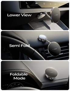 Soporte Magnético Giratorio 360° <span class=keywords><strong>para</strong></span> <span class=keywords><strong>Celular</strong></span> LISEN, <span class=keywords><strong>Cargador</strong></span> Inalámbrico de 15W <span class=keywords><strong>para</strong></span> iPhone 17, 16, 15 y Samsung, <span class=keywords><strong>para</strong></span> Interior de Auto - Product Image 5