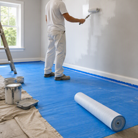 Feutre de protection temporaire auto-adhésif flexible pour sols/carreaux, antidérapant et résistant à la peinture, pour la rénovation