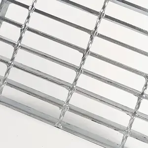 Grille de vidange personnalisée en acier, grille de sol, égouttoir, plate-forme de passerelle, trempage à chaud, grille en acier galvanisé, prix