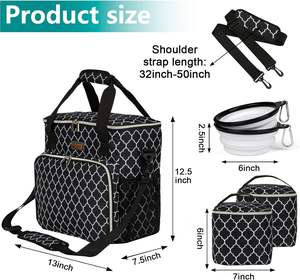 Bolsa de transporte para perros de muestra gratis para cachorros, jaula de perrera portátil de carcasa blanda para 0-15 libras, jaula de viaje plegable de Pomerania para té - Product Image 6