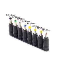 Ensemble complet de 8 embouts DC 5521 femelle vers connecteurs DC5525/5521/4017/35135/3011/2507/Micro pour adaptateur de chargeur d'ordinateur portable