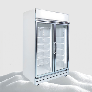 Nevera Premium de 2 puertas con puertas de vidrio calefactables antivaho para refrigeración de bebidas comerciales - Product Image 3