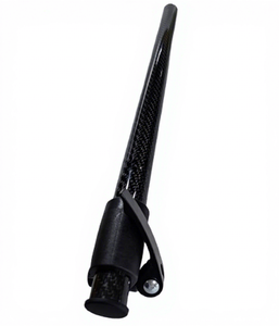 Tubo de Fibra de Carbono Brillante 3k con Recubrimiento de Fibra de Carbono, Conexión Metálica de 2 Secciones para Mástil de Bandera Telescópico, Negro, Ligero y de Alta Resistencia - Product Image 1