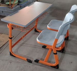 Ensemble table et chaise d'étudiant moderne en métal réglable, best-seller, pliable, écologique, tailles personnalisées pour les meubles de salle de classe - Product Image 3