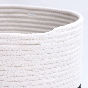 Amazon Offre Spéciale Coton Corde Panier Tissé Pour Couverture Décorative <span class=keywords><strong>Grand</strong></span> <span class=keywords><strong>Jouets</strong></span> Panier De <span class=keywords><strong>Rangement</strong></span> - Product Image 6