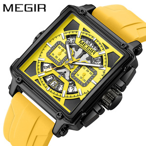 Megir 2233G Solar Powered Alloy <b>Watch</b> for <b>Men</b> & Boys Cool <b>Black</b> New Fashionable Design - Product Image 5