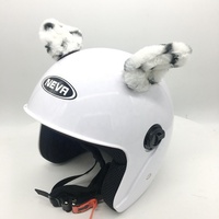 Nouveau casque oreilles de chat cornes en peluche couvre pour le snowboard pour le Sport de vélo de moto