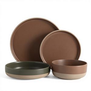 ราคาขายส่งจากโรงงาน คุณภาพสูง คุ้มค่า ชุดอาหารค่ำเซรามิกคลาสสิก 16 ชิ้น ใช้กับไมโครเวฟได้ - Product Image 1