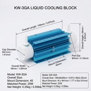Tubo de ozono de cuarzo Kewei KW-3G Series 25W con refrigeración por aire, tubo de descarga de ozono de onda sinusoidal de <span class=keywords><strong>1</strong></span>-5KV 3G/H para uso medio en agua/acuicultura/fábrica - Product Image 3
