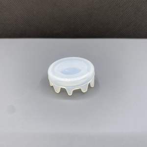 Bocaux en verre borosilicate de 6 ml pour concentrés, avec couvercles en silicone plastique, design sans col et côtés droits - Product Image 6