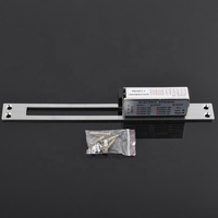 Serrure électrique à pêne volant DC12V NO NC COM avec plaque frontale réglable en acier inoxydable pour contrôle d'accès, déverrouillage de porte, 24V en option, OEM
