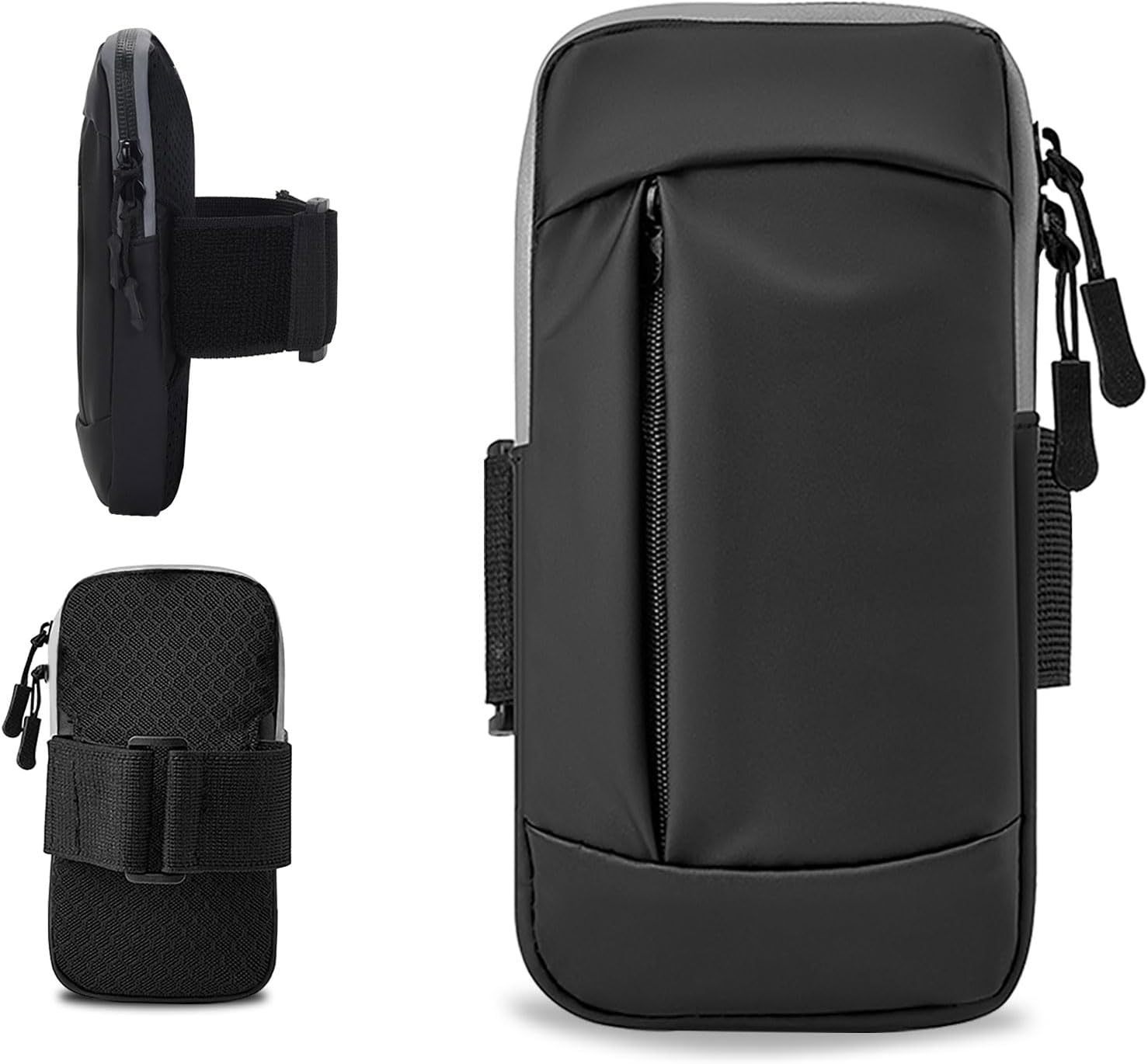 Newest Universal PU Leather Reflective Armband Cell Phone Holder GYM Sport Waterproof Running Arm Bag for iPhone for Samsung