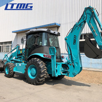 Chargeur frontal hydraulique pour tracteur d'usine chinoise, 2,5 tonnes, 1,6 tonne, 4 roues motrices, chargeur frontal, chargeur arrière avec marteau briseur