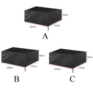Housse de table de billard transfrontalière 7/8/9 pieds en tissu Oxford noir imperméable et anti-poussière pour protection de table de snooker et de billard - Product Image 5
