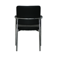 Chaise d'enseignant à structure métallique empilable, chaise de conférence pour visiteurs, pour réunion, réception, bureau