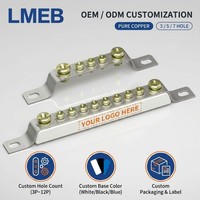 Cuivre pur 3/5/7 trous zéro sol Bus Bar terre bornier 2*15mm laiton Machine chambre boîte de Distribution pour connexion PCB