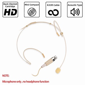 Mini XLR 3 Pin Beige Headset <strong>Microphone</strong> for AKG <strong>Samson</strong> Transmitter System - Product Image 6