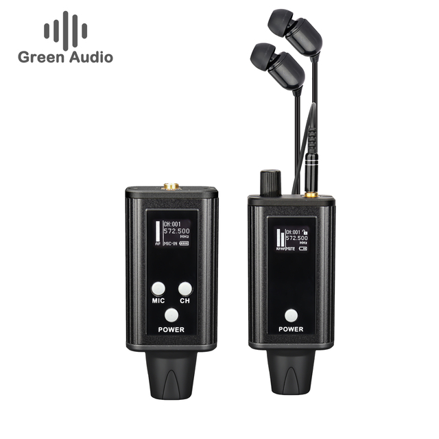 Professional Metal In-Ear Wireless Monitor System with 30m Range Rechargeable for Singers