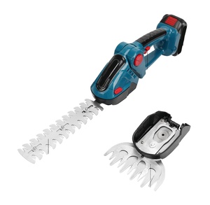 Tondeuse à gazon sans fil rechargeable 21V, outil de taille-haie portatif 2 en 1, taille-haie électrique - Product Image 1