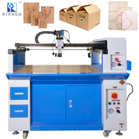 Robot distributeur de colle pour boîtes rigides en carton, application de colle jaune à base d'eau, machine de distribution de colle silicone