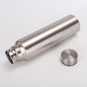 Bouteille d'eau en acier inoxydable à paroi simple, design classique pour les activités de plein air, l'alpinisme, la randonnée, pour la rentrée scolaire - Product Image 2