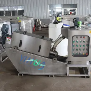 Sludge Dewatering Multi-disc Spiral Geotube Palm Oil Mill Sludge Dewatering Flotation Screw Press Oily Sludge Dewatering Machine