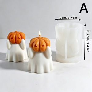 Halloween Ghost Candle Mold Silicone Resin Plaster Mold For DIY Home Decor Making Kit - Product Image 3