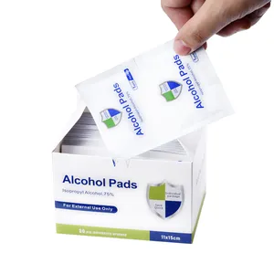 Oem Aangepaste Huishoudelijke Desinfectie Doekjes Sterilisatie Reiniging Doekjes 75% Alcohol Prep Pads Telefoon Schoner Doekjes