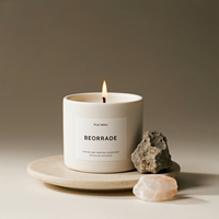 C&H Wholesale - Bougies parfumées aromathérapeutiques de luxe à logo personnalisé, longue durée, pour la maison, avec boîte pliable