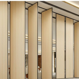 Cloisons mobiles temporaires personnalisables pour hôtel, structure en aluminium, cloisons acoustiques pliantes en bois, cloisons mobiles - Product Image 1