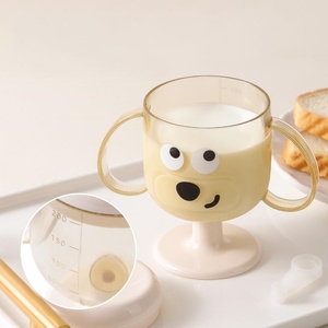 Gobelet pour enfants, tasse d'apprentissage pour bébé, biberon anti-chute en plastique, tasses à boire étanches, gobelets à paille avec poignée pour nourrissons - Product Image 1