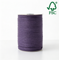 Corde en papier tricoté recyclé écologique et coloré, largeur 3-7 mm, pour décoration intérieure, poignée de sac, bricolage, vente en gros usine