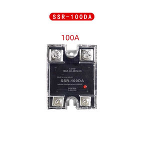 รีเลย์โซลิดสเตตเฟสเดียว ควบคุมกระแสตรง AC 10A 25A 40A 60A 80A 90A 120A 150A 200A ควบคุมกระแสตรง AC 100A SCR 24VDC SSR-100DA - Product Image 3
