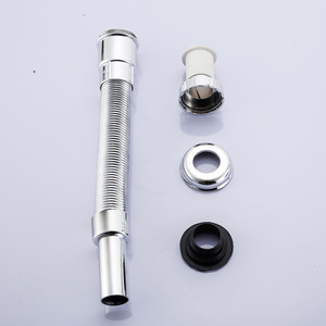 304 Stainless Steel Jump Type Drain Fitting 84.5mm Outer Diameter Curved Compression Anti Corrosion For Bathroom Washbasins - Product Image 2