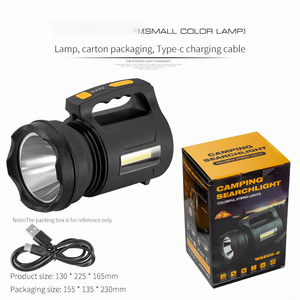 Batería de larga duración, portátil, recargable, para exteriores, reflector de mano, linterna, luces de Camping, foco para Camping, senderismo - Product Image 4