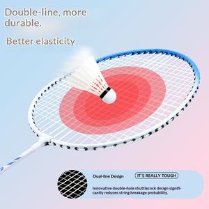 Raqueta de Bádminton Original <span class=keywords><strong>Boca</strong></span>, Competición, Amateur, Juvenil, Ferroaleación, Dureza Moderada, Resistente, Juego Especial, Juego de Dos Raquetas - Product Image 3