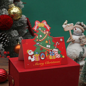 Set di Biglietti d'<span class=keywords><strong>Auguri</strong></span> Natalizi 3D con Design di Babbo Natale e Pupazzo di Neve per <span class=keywords><strong>Auguri</strong></span> Festivi e Decorazioni per Feste - Product Image 6