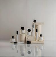 Flacons de parfum vides cylindriques transparents de luxe personnalisés de 30 ml, 50 ml, 100 ml, flacon de parfum en verre avec pompe pulvérisateur, flacon de parfum avec boîte