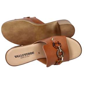 Valleverde Pantoufle à talon en cuir pour femme 6 cm taille 38 mule à bout ouvert - Product Image 6