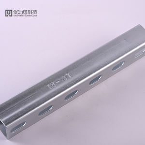 亜鉛メッキ鋼製支柱鋼 41x41/C型チャンネル/ユニストラット/耐震ブレース/耐震ブラケット 亜鉛メッキ鋼製ユニストラットC型チャンネル鋼 - Product Image 5