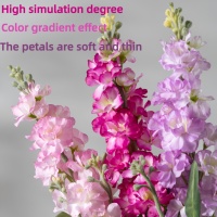 Printemps Couleur Violet Réaliste À La Main Soie Fleurs Artificielles 29.53 pouces Faux Floral Mariage Décor À La Maison Matériaux