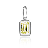 Collier Pierre de Naissance en Argent Sterling 925 avec Pendentif Diamant CZ Carré Coloré pour Femme – Cadeau d'Anniversaire – Vente Flash