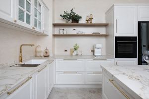 Serie de Gabinetes de Lujo Franceses Todo en Uno, Espacio Comercial Grande, Gabinetes de Isla con Estufa de Gas Integrada, Almacenamiento Completo - Product Image 4