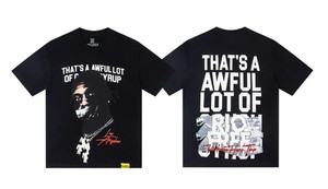 Nuevas llegadas: Camisetas oversize <span class=keywords><strong>de</strong></span> streetwear para hombre con estampado 'THAT'S AWFUL LOT COUGH SYRUP', 100% algodón, anti-bolitas, <span class=keywords><strong>de</strong></span> alta calidad. - Product Image 3