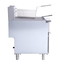 Friteuse à gaz commerciale Kingbetter à 5 tubes en acier inoxydable, capacité de 30 L, puissance de 44 kW, équipement de cuisine pour usage industriel