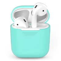 Protection intégrale pour étui Airpod, coque en silicone antichoc avec porte-clés