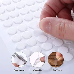 Círculos Adhesivos Transparentes de Calidad Premium, Estándar de Exportación, Venta al por Mayor para Ferreterías, Puntos Nano de Doble Cara para Tiendas de Manualidades - Product Image 1