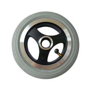 7 polegadas skate roda borracha ar pneu alumínio cubo roda para scooter elétrico - Product Image 1