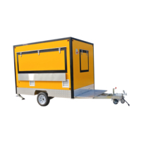 Camionnette de vente ambulante Greenfist GF-S300 pour glaces et aliments, chariot de cuisine de rue, grill entièrement équipé, camion de pizza mobile personnalisé, résistant à la rouille